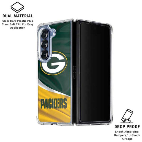 NFL Green Bay Packers Galaxy Z Fold6 Clear Case